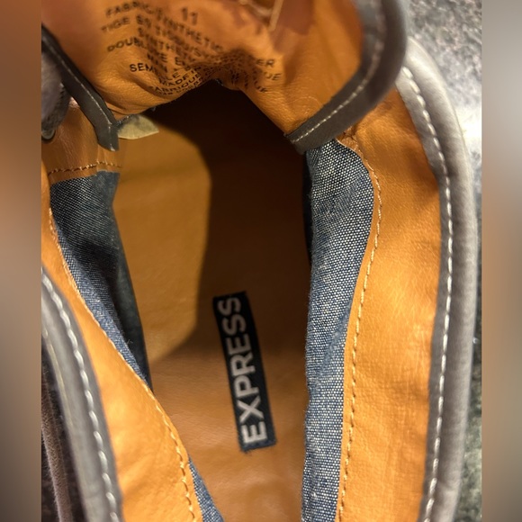 Express Canvas Gray Hightop Size 11 - Picture 3 of 7